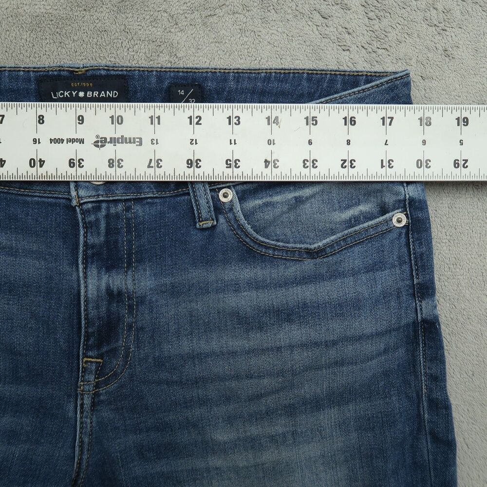 Lucky Brand Jeans Women's Size 14 Mid-Rise Lolita Crop Denim Pants 25" Inseam - Picture 3 of 16